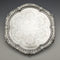 1895年 英国アンティーク 純銀製サルヴァ 直径22cm 363g CHARLES BOYTON
